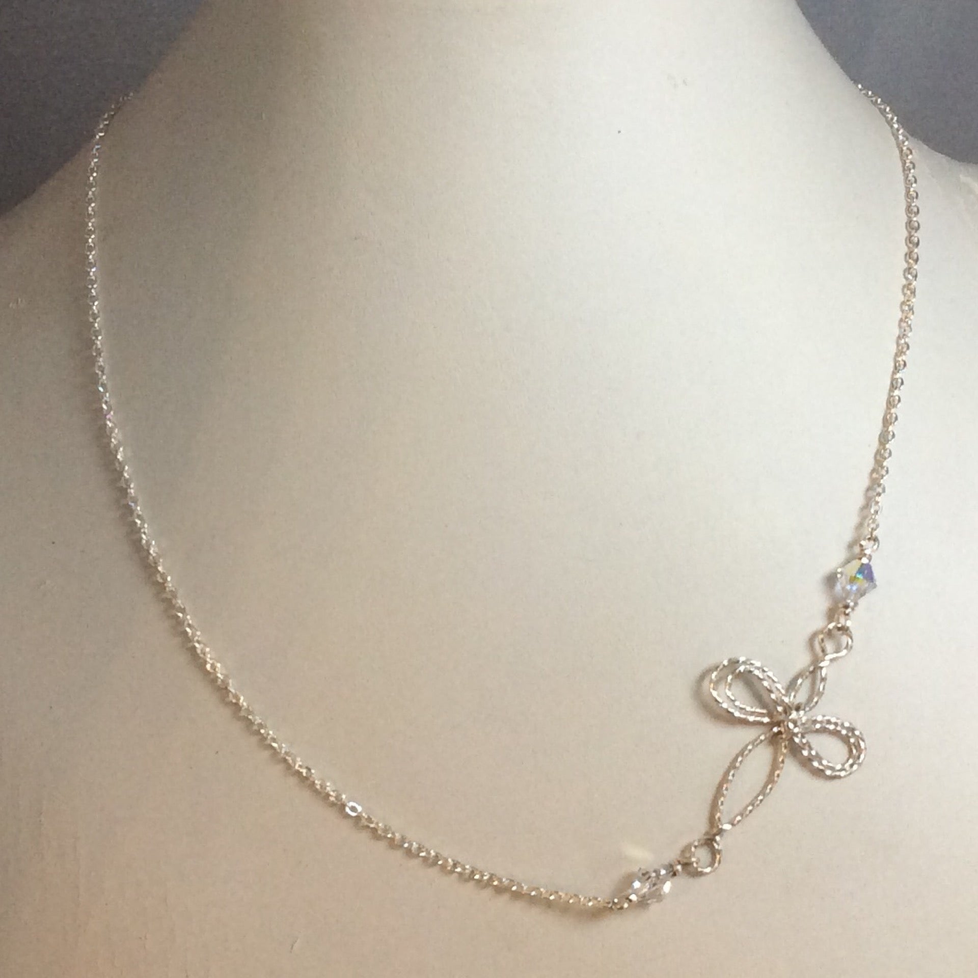 Swarovski sideways shop cross necklace